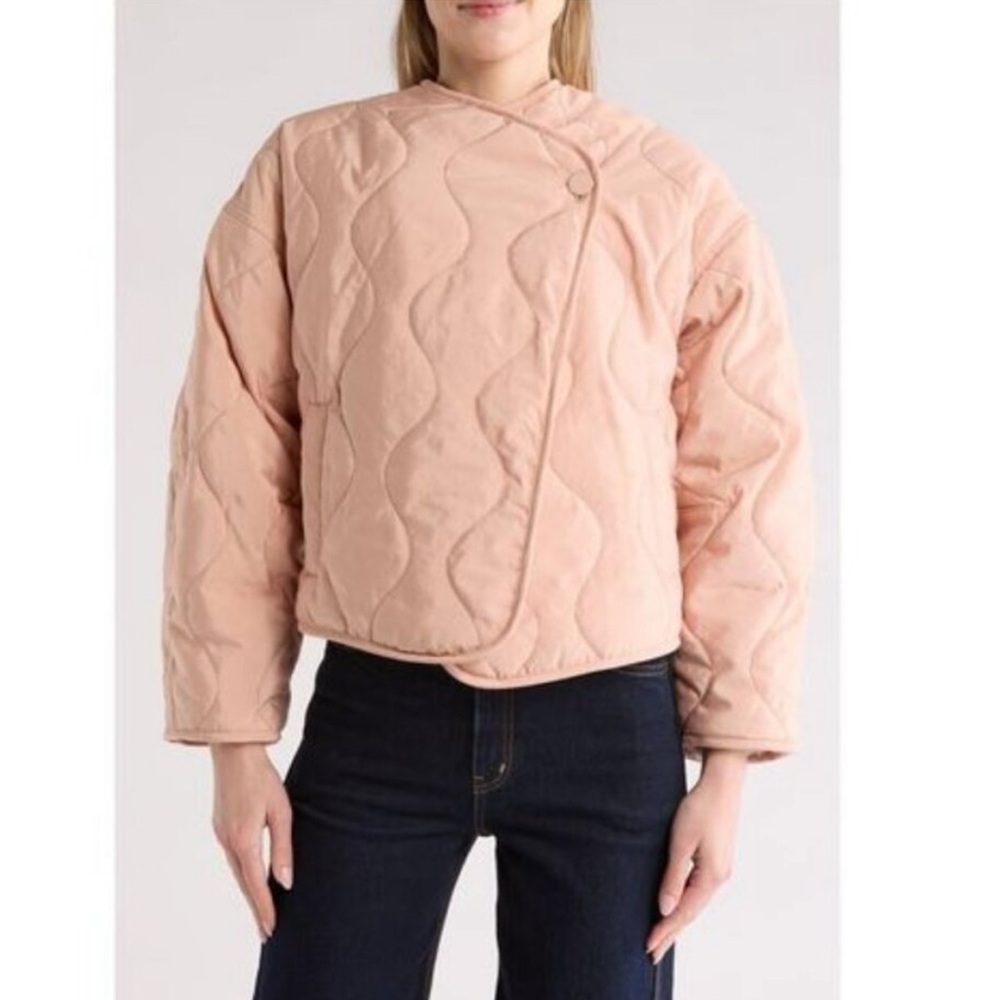 A.L.C. Light Pink Quilted Puffer Jacket